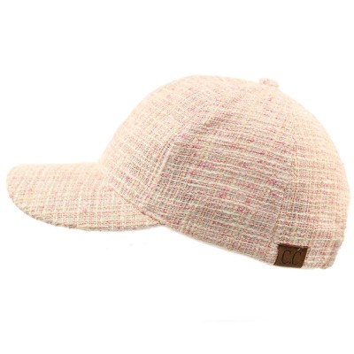 CC Everyday Woven Knit Fabric Baseball Sun Visor Ball Cap Adjustable Hat Pink  eb-40639340